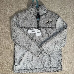 Purdue University Sherpa quarter zip size XS